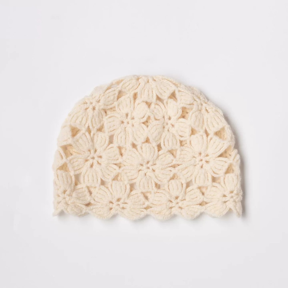 AERIE — Pure wool pointelle hat